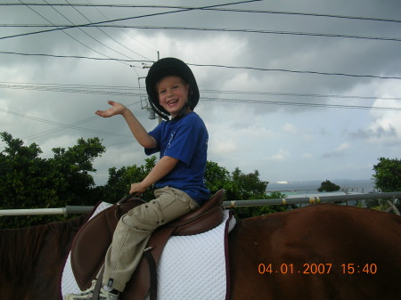 Tim on the pony