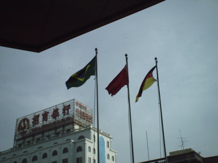 Outside hotel in Harbin China