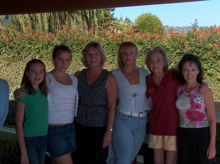 My sisters, mom, daughter and neice.
