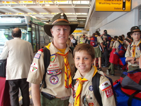 Pat & Trevor going to World Jamboree in England, 2007