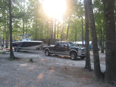 Truck and boat