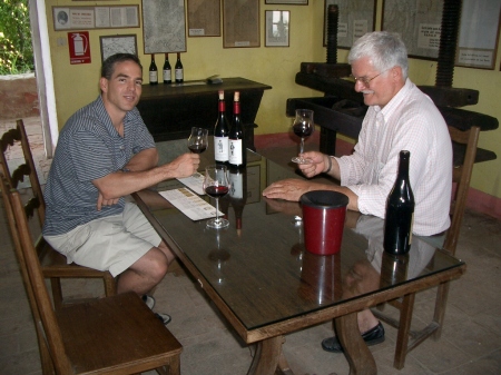 Me and Mossimo Martinelli at Realto Renatti Winery, La Morra, IT