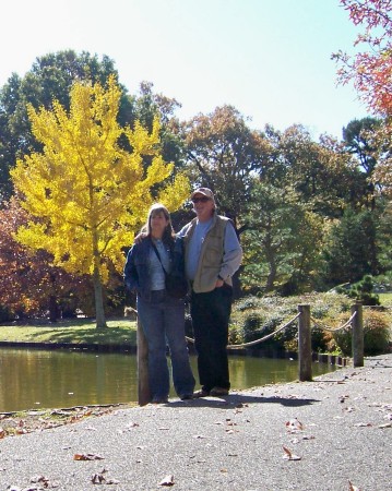 THE WIFE AND I AT THE BOTANIC GARDENS