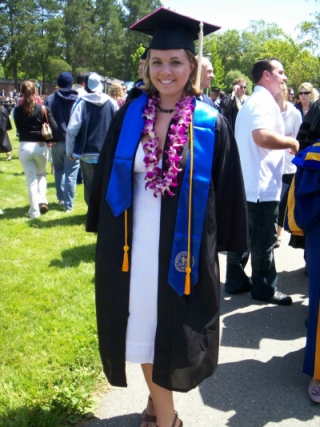 My daughter Jennifer at her college graduation