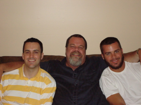 My husband Bill and sons Josh & Eric