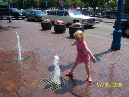 Cady Having Some Water Fun