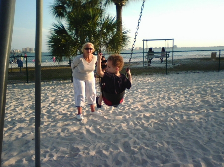 Park at beach in Gulfport, FL