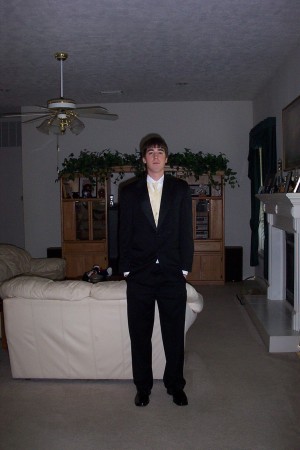 Steven-getting ready for his prom