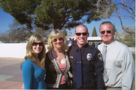 Graduation from Academy, Feb. 1, 2006.  Proud family.