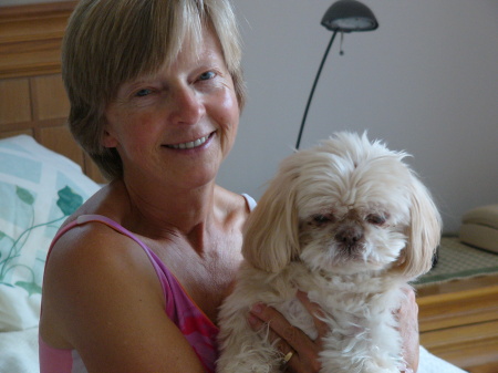 Kathy and Kiku at home