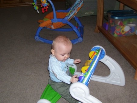 Aidan playing