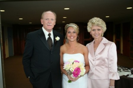 Mike and I with our daughter-in-law, Michelle.