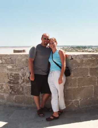 Wife and I in Montpellier, France