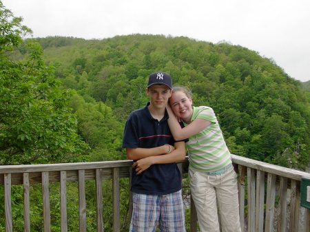 Kids at Chimney Rock