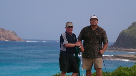 Jim and Ron at the golf course, 10 Jan 09