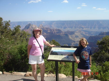 Grand Canyon with Grandaughter Tera