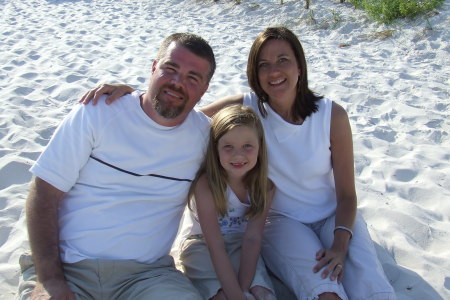 Tanya, Sarah, and me in Destin