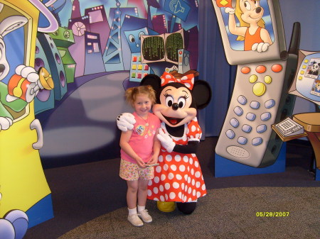 Piper with Minnie Mouse