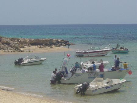 Beautiful coastline of Tunisia