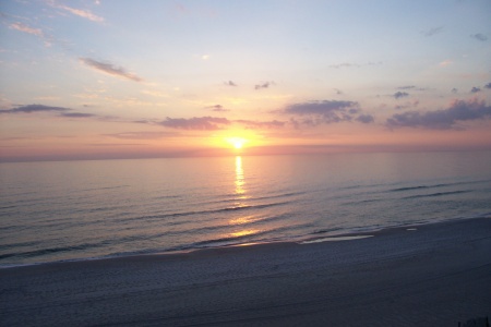 Another beautiful sunset here in Panama City Beach, Florida.