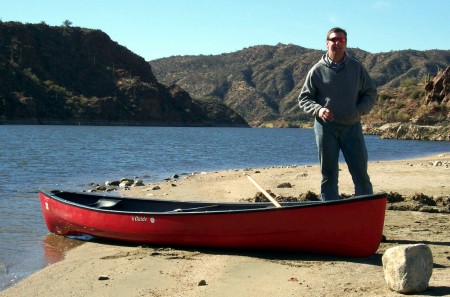 Kevin and I out for a paddle