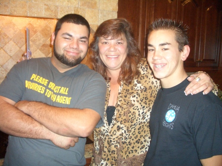 My son's  Brandon and  Wesley and my self xmas 2006