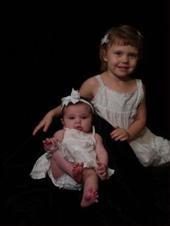 My granddaughters Jordan and Laci