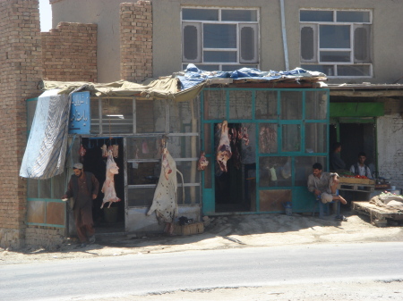 Kabul meat market