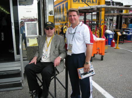 Meeting Mr Bill France of NASCAR.