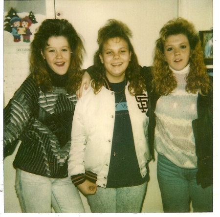 X-mas 1990 Me, Andrea (Sisiter) and Farrah an old good friend