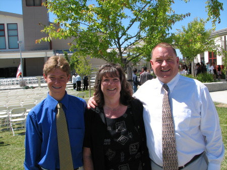 The happy family at 8th Grade graduation