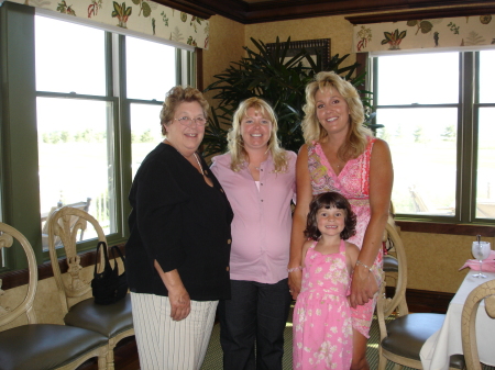 My mom Ann, sister Beth, daughter Hailey and I