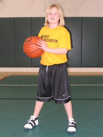 My daughter - Peyton - Oaks Construction Basketball 2007-Town of Apex