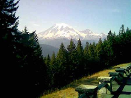 Mt. Rainier, I took this with my cell phone