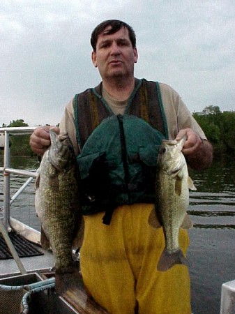 Left Smallmouth Bass & right Largemouth Bass