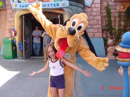 My daughter at Disney (summer 2006)