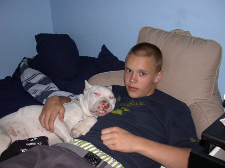 my son Jack and his dog blaze