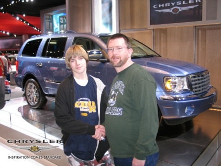Me and My Son Josh at The 2006 Detroit Auto Show