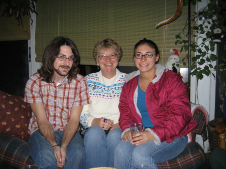 Diane with son Nick and daughter Sam