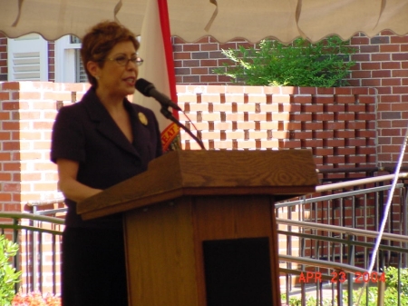 Mrs.Bush at Schlorship Ceremony