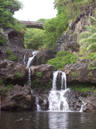 Waterfall at 7 Sacred Pool, Maui