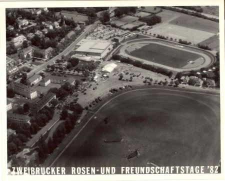 French housing area and horse track