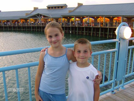 My kids at Broadway at the Beach S.C.