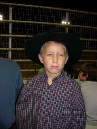 Thomas at the Cowtown rodeo