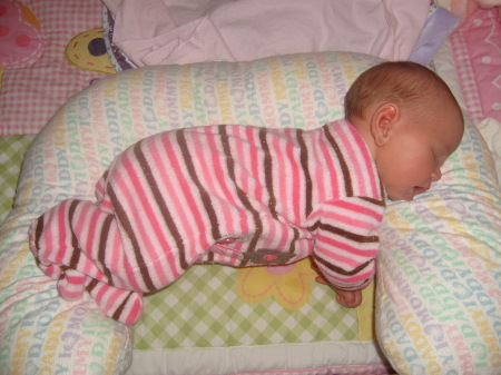 baby  Haylie...  taking a snooze