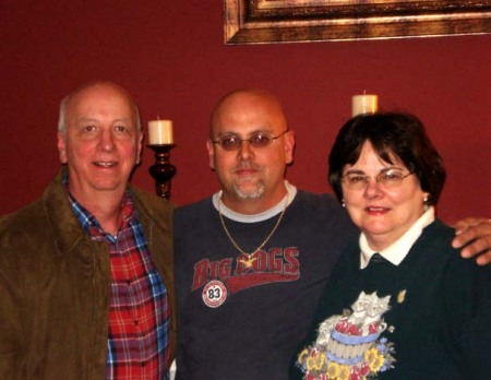 Stephen with his parents - November 23, 2008