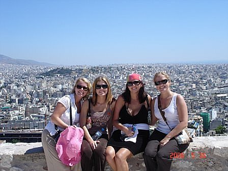 Me and my bridesmaids in Athens