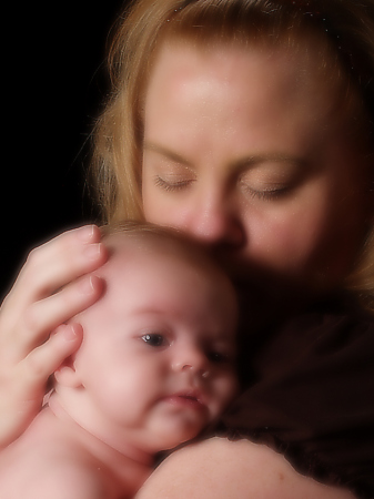 Mommy and Andrew - 2 months old