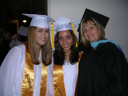 With a couple of my senior girls at Graduation 2007