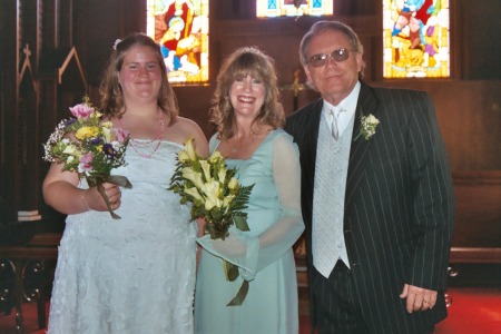 Wedding day-May 29, 2005-daughter, Sarah and Jerry